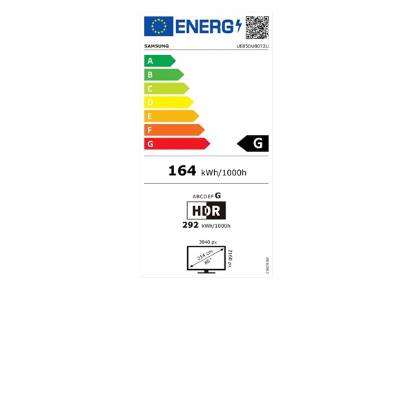 Samsung 85" UE85DU8072UXXH Crystal 4K UHD Smart TV (Újracsomagolt)
