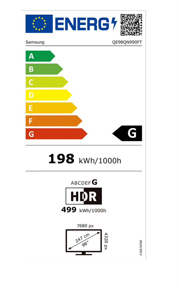 Samsung 98" QE98QN990FTXXH 8K UHD Smart Neo QLED Mini LED TV