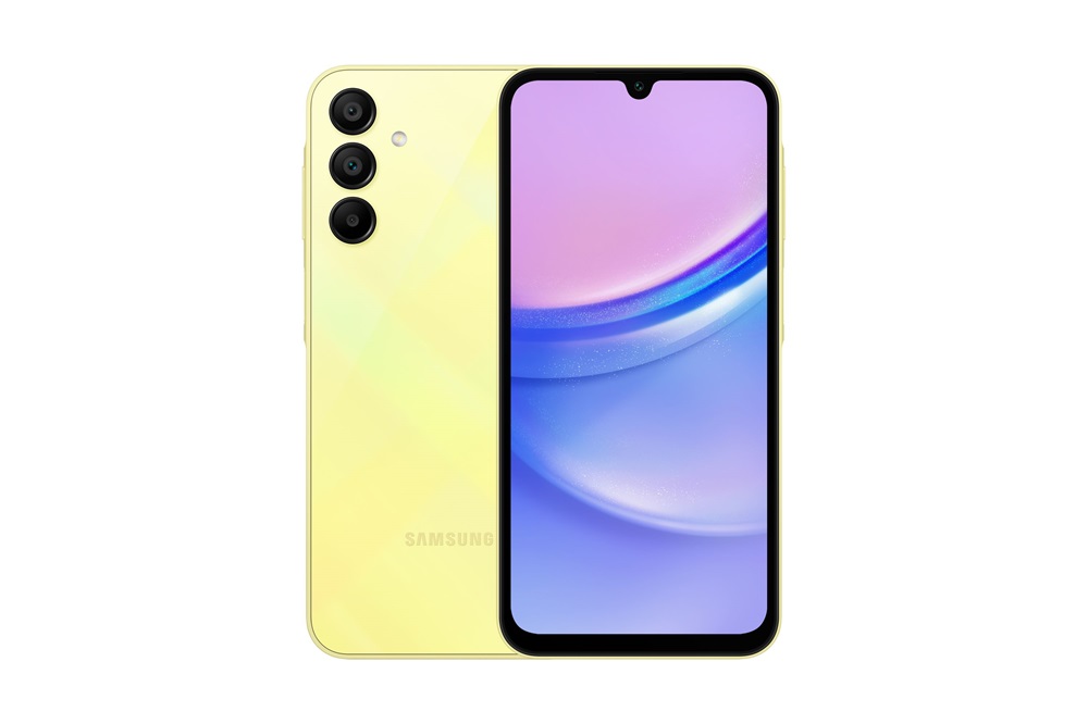 Samsung A155F Galaxy A15 6,5" LTE 4/128GB DualSIM sárga okostelefon