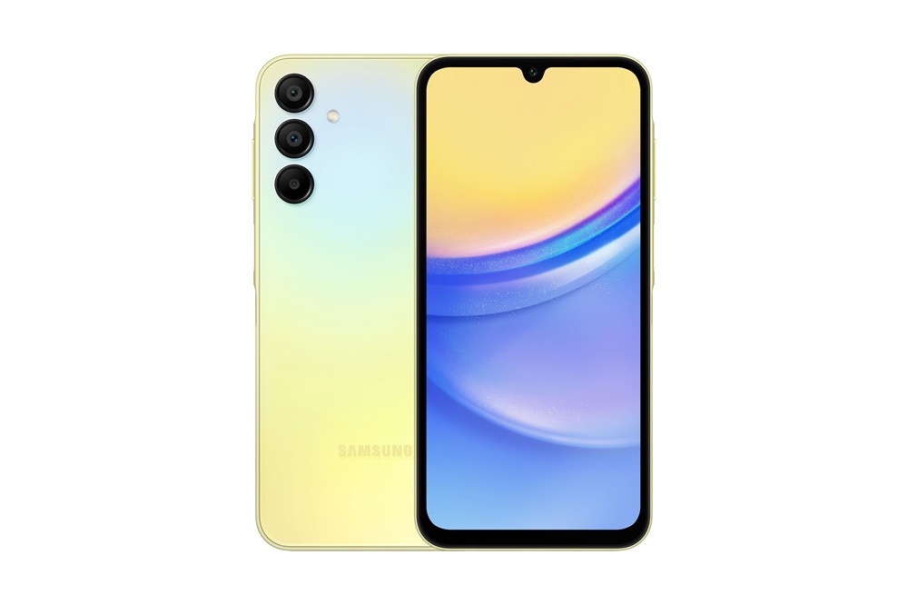 Samsung A156B Galaxy A15 6,5" 5G 4/128GB DualSIM sárga okostelefon