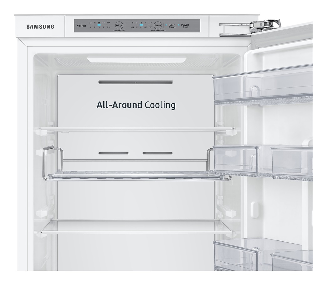 Samsung BRB26612EWW/EF alulfagyasztós, beépíthető, Hűtő:193L, Fagyasztó:74L, hűtőszekrény