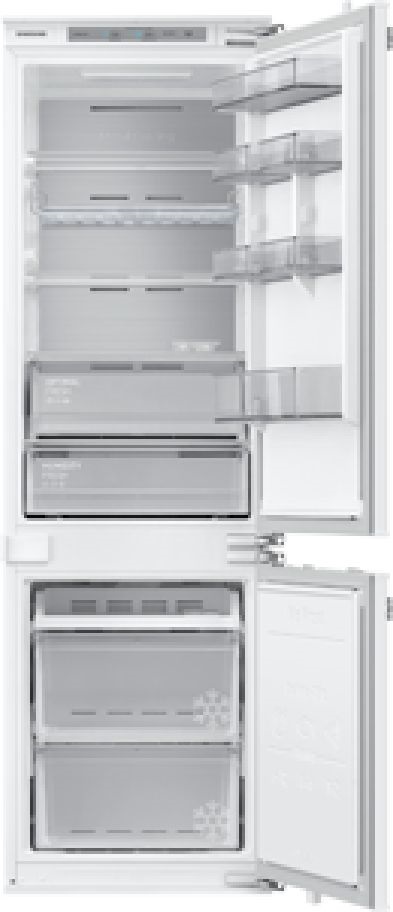 Samsung BRB26715DWW/EF alulfagyasztós, beépíthető, Hűtő:190L, Fagyasztó:74L, Twin Cooling Plus hűtőszekrény