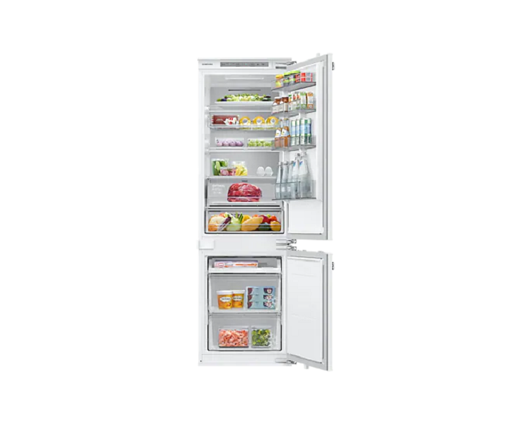 Samsung BRB26715FWW/EF alulfagyasztós, beépíthető, Hűtő:193L, Fagyasztó:74L, hűtőszekrény