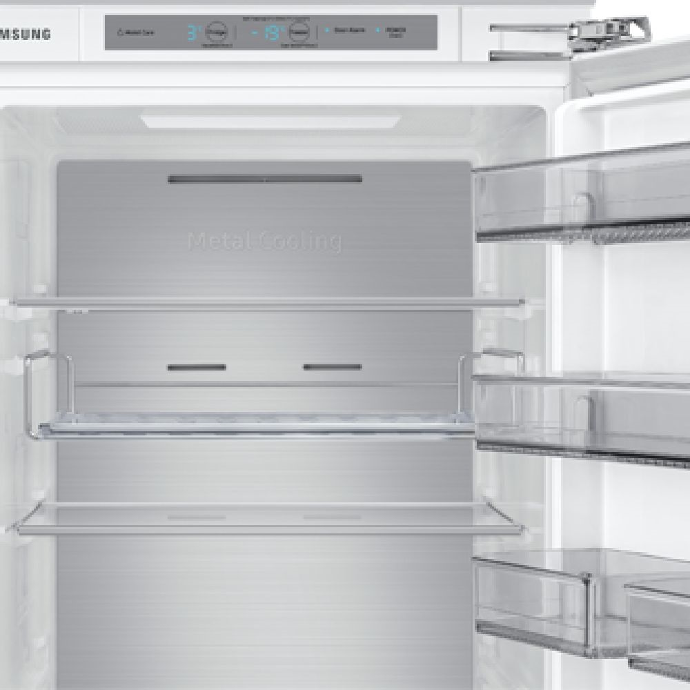 Samsung BRB30715DWW/EF alulfagyasztós, beépíthető, Hűtő:224L, Fagyasztó:74L, Twin Cooling Plus hűtőszekrény