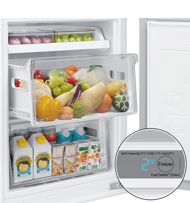 Samsung BRB30715EWW/EF alulfagyasztós, beépíthető, Hűtő:220L, Fagyasztó:74L, Twin Cooling Plus hűtőszekrény