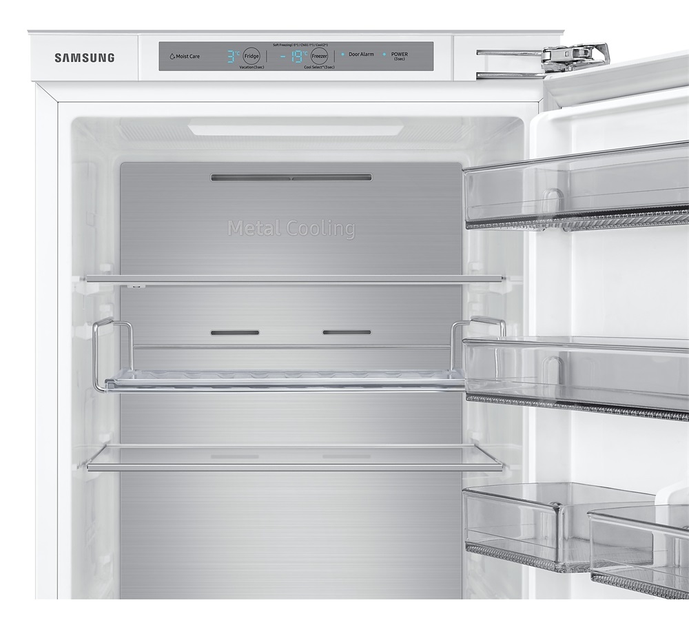 Samsung BRB30715EWW/EF alulfagyasztós, beépíthető, Hűtő:220L, Fagyasztó:74L, Twin Cooling Plus hűtőszekrény