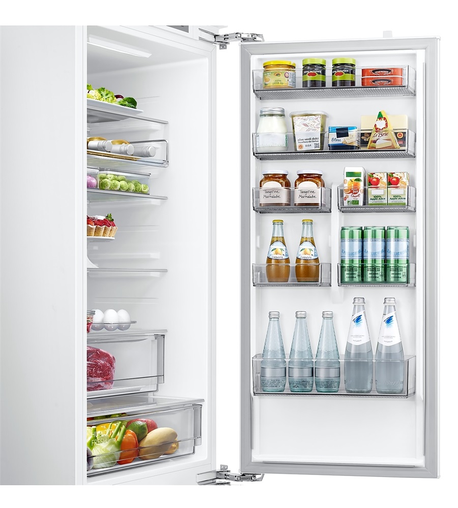 Samsung BRB30715EWW/EF alulfagyasztós, beépíthető, Hűtő:220L, Fagyasztó:74L, Twin Cooling Plus hűtőszekrény