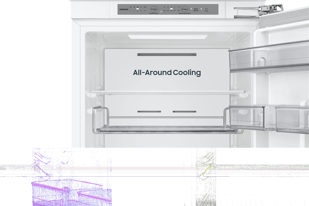 Samsung BRB70F26CEF0EO alulfagyasztós, beépíthető, Hűtő:224L, Fagyasztó:74L, hűtőszekrény