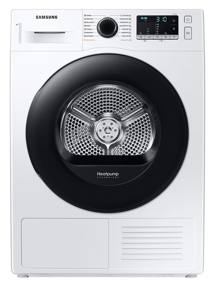 Samsung DV80TA220AE/LE fehér, 8 kg, hőszivattyús, szárítógép