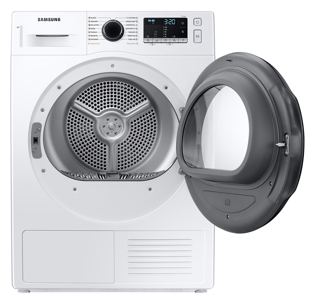 Samsung DV80TA220AE/LE fehér, 8 kg, hőszivattyús, szárítógép