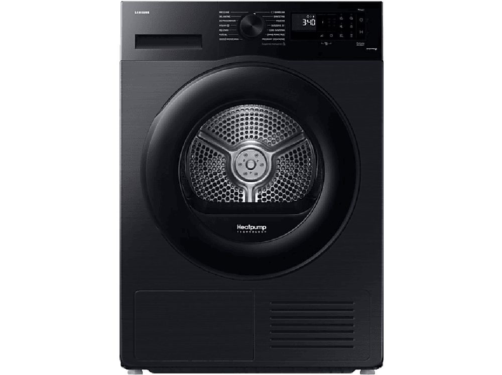 Samsung DV90CGC2A0ABLE fekete, 9 kg, hőszivattyús, szárítógép