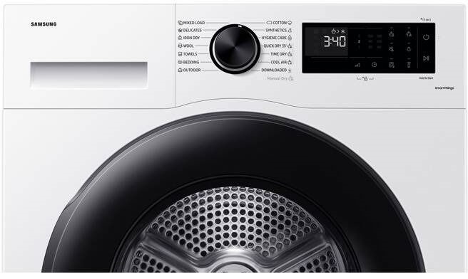 Samsung DV90DG52A0AELE fehér, 9 kg, hőszivattyús, szárítógép