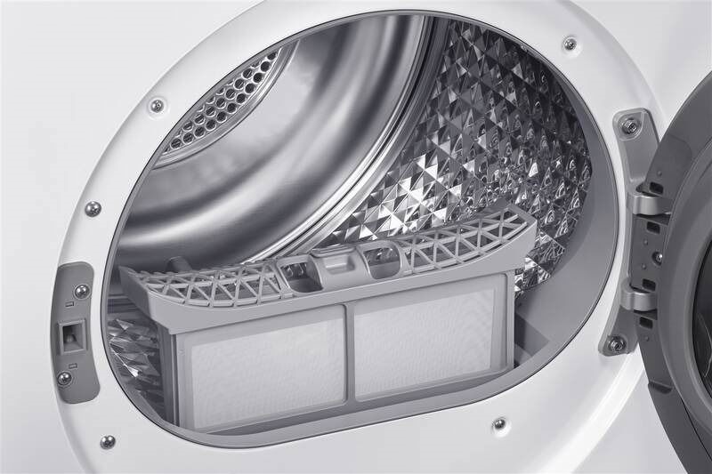 Samsung DV90DG52A0AELE fehér, 9 kg, hőszivattyús, szárítógép