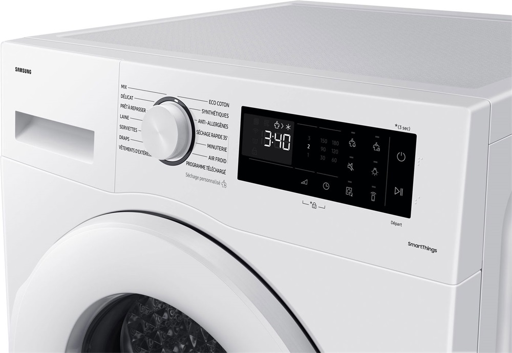 Samsung DV90DG52A0TELE fehér, 9 kg, hőszivattyús, szárítógép