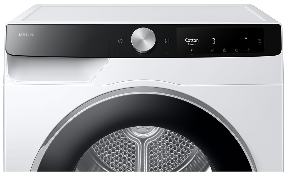 Samsung DV90T6240LK/S6 fehér, 9 kg, hőszivattyús, szárítógép