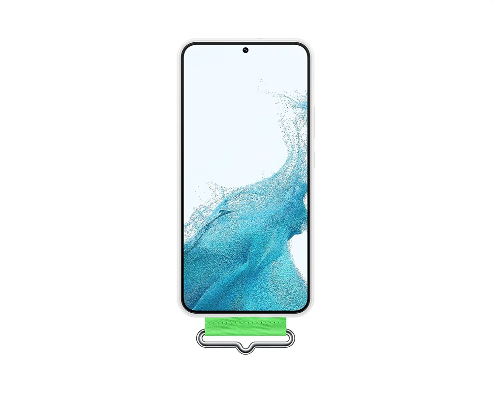 Samsung EF-GS906TWEGWW Galaxy S22 Plus fehér szilikon védőtok szíjjal
