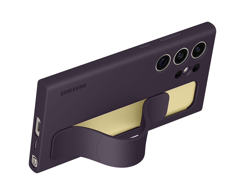 Samsung EF-GS928CEEGWW Galaxy S24 Ultra Standing Grip Case sötétlila hátlap