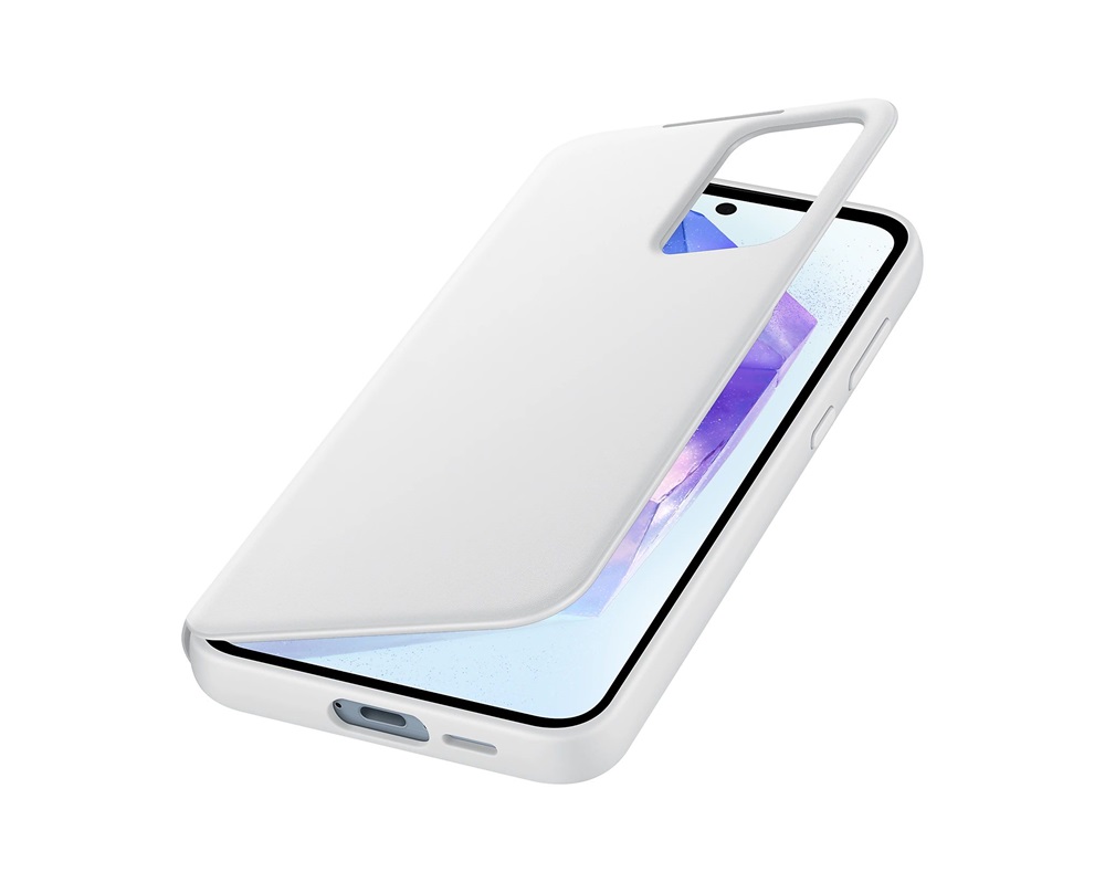 Samsung EF-ZA556CWEGWW Galaxy A55 5G (SM-A556) fehér oldalra nyíló tok