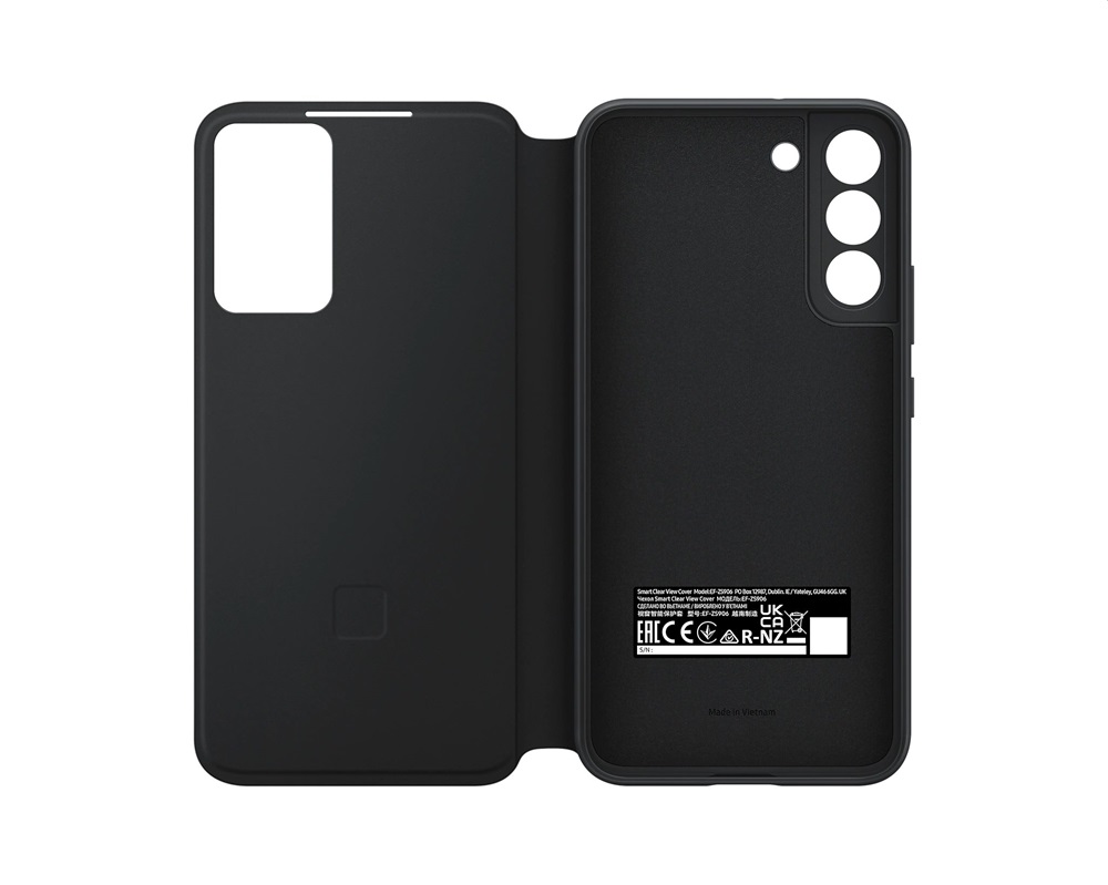 Samsung EF-ZS906CBEGEE Galaxy S22 Plus smart clear view cover fekete védőtok