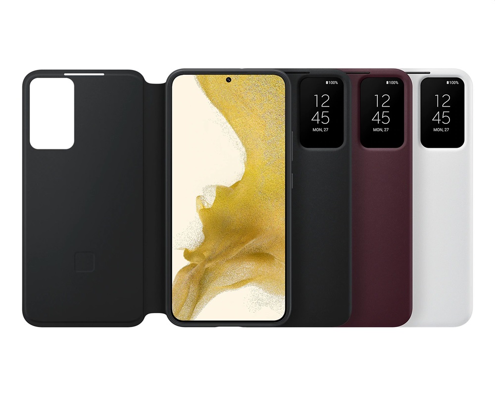 Samsung EF-ZS906CBEGEE Galaxy S22 Plus smart clear view cover fekete védőtok