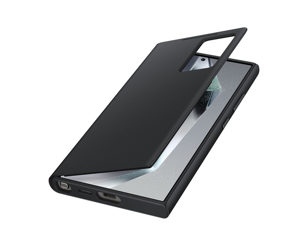 Samsung EF-ZS928CBEGWW Galaxy S24 Ultra Smart View fekete oldalra nyíló tok