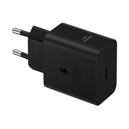 Samsung EP-T4511XBE Super Fast 45W Type-C fekete hálózati töltő + Type-C adat- és töltőkábel