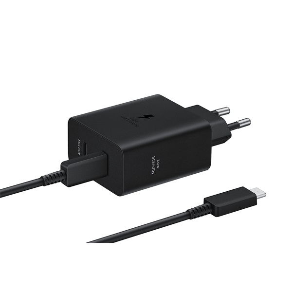 Samsung EP-T5020XBEGEU 50W USB/Type-C fekete hálózati töltő + Type-C kábel