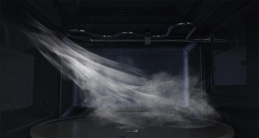 Samsung MG23K3515AK/EO 1250W 23L fekete mikrohullámú sütő (Használt - B)