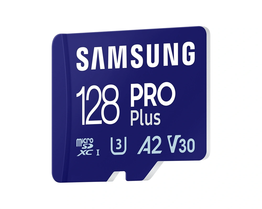 Samsung MicroSD kártya - 128GB MB-MD128SA/EU (PRO PLUS, R180/W130, adapter, 128GB)