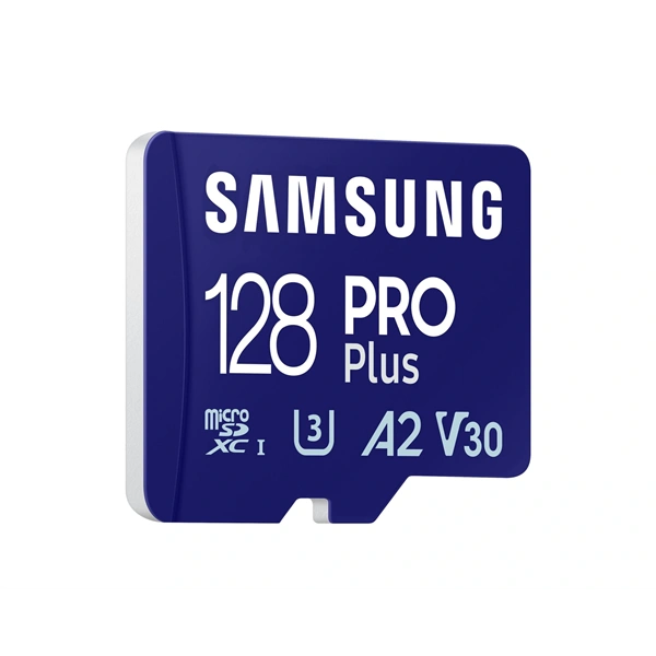 Samsung MicroSD kártya - 128GB MB-MD128SA/EU (PRO PLUS, R180/W130, adapter, 128GB)