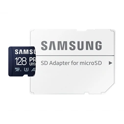 Samsung MicroSD kártya - 128GB MB-MY128SA/WW (PRO Ultimate, Class10, R200/W130, adapter, 128GB)