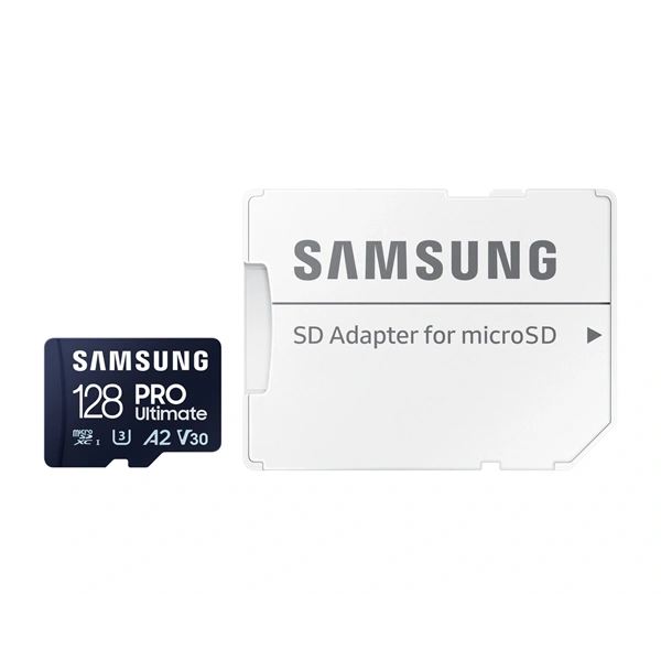 Samsung MicroSD kártya - 128GB MB-MY128SA/WW (PRO Ultimate, Class10, R200/W130, adapter, 128GB)