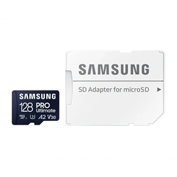 Samsung MicroSD kártya - 128GB MB-MY128SA/WW (PRO Ultimate, Class10, R200/W130, adapter, 128GB)