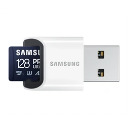 Samsung MicroSD kártya - 128GB MB-MY128SB/WW (PRO Ultimate kártyaolvasóval, Class10, R200/W130, 128GB)