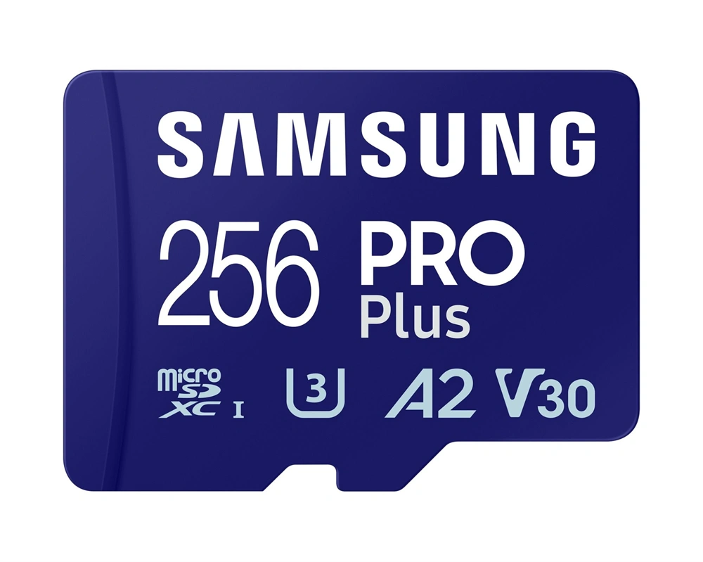 Samsung MicroSD kártya - 256GB MB-MD256SA/EU (PRO PLUSZ, USH-I, R180/W130, adapter, 256GB)