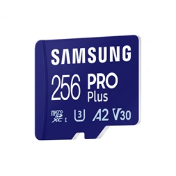 Samsung MicroSD kártya - 256GB MB-MD256SA/EU (PRO PLUSZ, USH-I, R180/W130, adapter, 256GB)