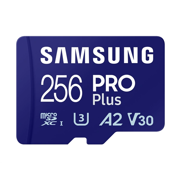 Samsung MicroSD kártya - 256GB MB-MD256SB/WW (PRO PLUS kártyaolvasóval, R180/W130, 256GB)