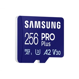 Samsung MicroSD kártya - 256GB MB-MD256SB/WW (PRO PLUS kártyaolvasóval, R180/W130, 256GB)