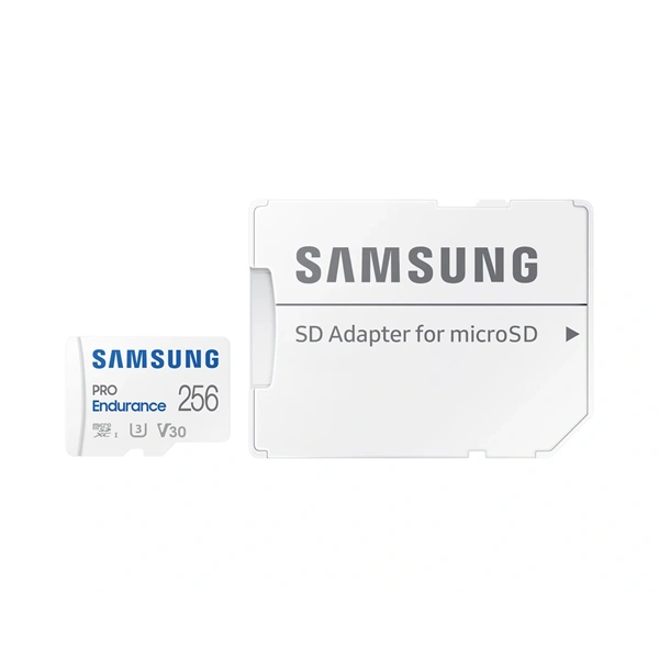 Samsung MicroSD kártya - 256GB MB-MJ256KA/EU (PRO Endurance, Class10, R100/W40, adapter, 256GB)