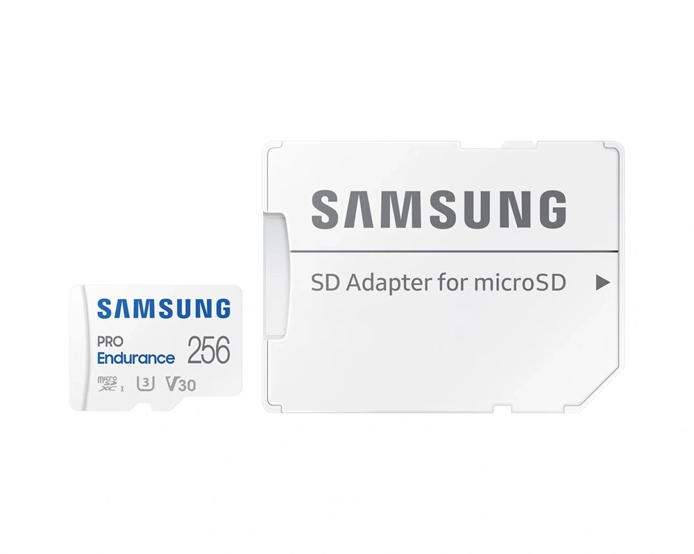 Samsung MicroSD kártya - 256GB MB-MJ256KA/EU (PRO Endurance, Class10, R100/W40, adapter, 256GB)