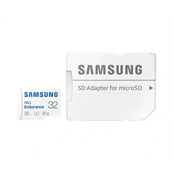 Samsung MicroSD kártya - 32GB MB-MJ32KA/EU (PRO Endurance, Class10, R100/W30, adapter, 32GB)