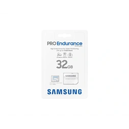 Samsung MicroSD kártya - 32GB MB-MJ32KA/EU (PRO Endurance, Class10, R100/W30, adapter, 32GB)