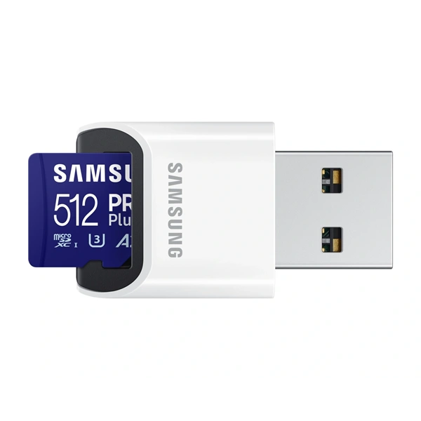 Samsung MicroSD kártya - 512GB MB-MD512SB/WW (PRO PLUS, UHS-I, R180/W130, adapter, 512GB)