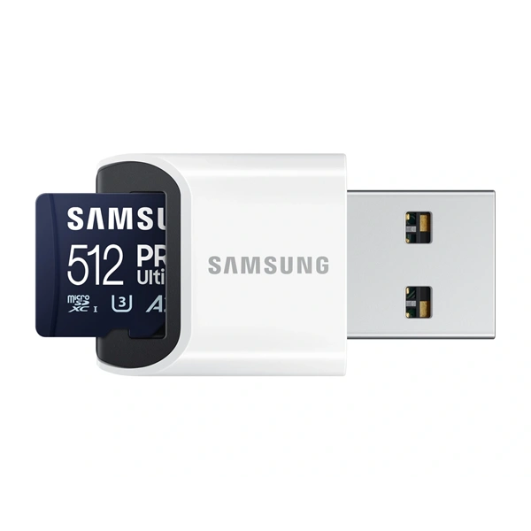 Samsung MicroSD kártya - 512GB MB-MY512SB/WW (PRO Ultimate kártyaolvasóval, Class10, R200/W130, 512GB)