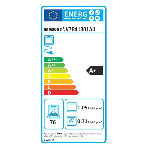 Samsung NV7B41301AK/U3 beépíthető fekete sütő