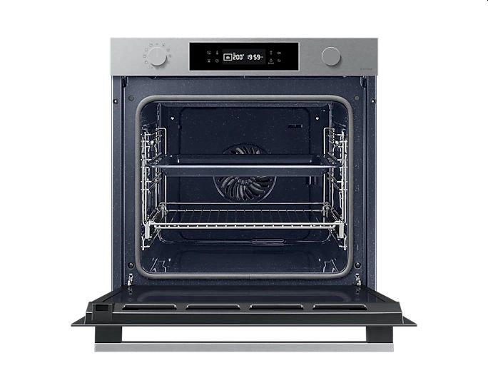 Samsung NV7B41301AS/U3 inox, beépíthető, sütőtér: 76L, grill, légkeverés, pirolitikus, sütő