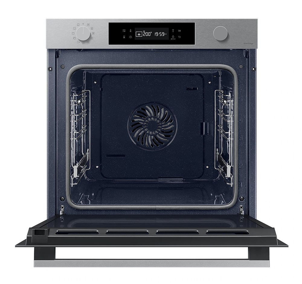Samsung NV7B41301AS/U3 inox, beépíthető, sütőtér: 76L, grill, légkeverés, pirolitikus, sütő