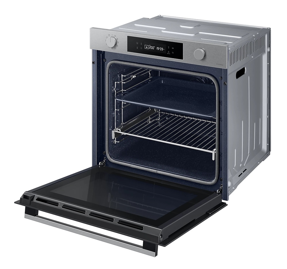 Samsung NV7B41301AS/U3 inox, beépíthető, sütőtér: 76L, grill, légkeverés, pirolitikus, sütő