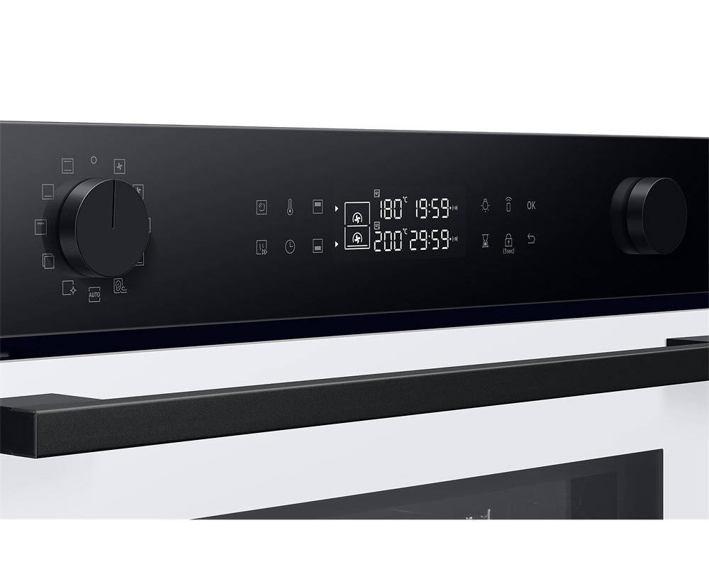 Samsung NV7B44403AW/U3 fehér, beépíthető, sütőtér: 76L, grill, légkeverés, sütő