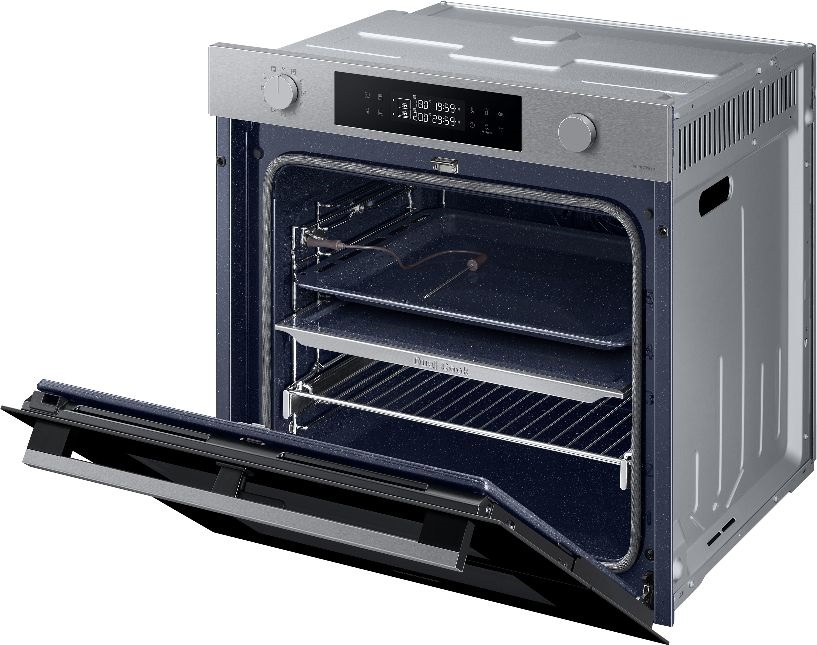 Samsung NV7B4535YAS/U3 inox, beépíthető, sütőtér: 76L, grill, légkeverés, pirolitikus, sütő